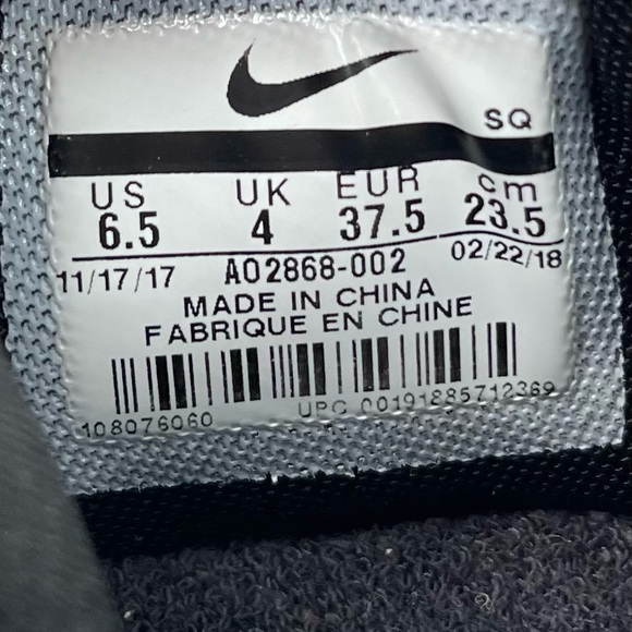 Nike Women’s Vandal 2K Black Metallic Gold 2018 Platform Sneaker Size 6.5 - Picture 9 of 9